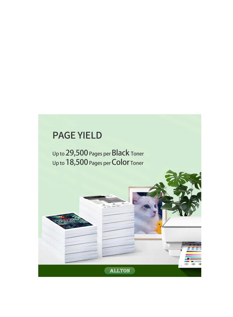 Terabyte MP C3503 C3003 Toner Cartridge Compatible Ricoh MP C3503 C3003 841813 841814 841815 841816 Toner Cartridge Replacement for Ricoh Aficio/Lanier/Savin MP C3003 MP C3503 MP C3004 MP C3504 Printer(4-Pack) - Image 3