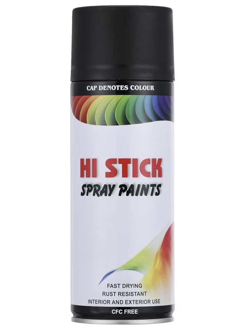 Hi Stick Black Spray Paint Black 240 Gram - Image 1