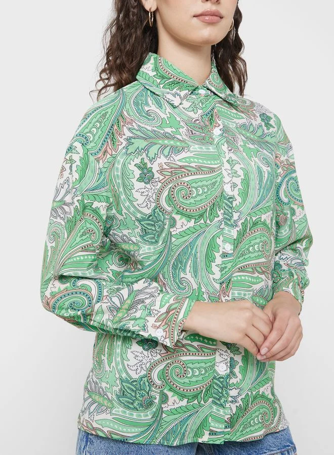 Ginger Paisley Printed Shirt