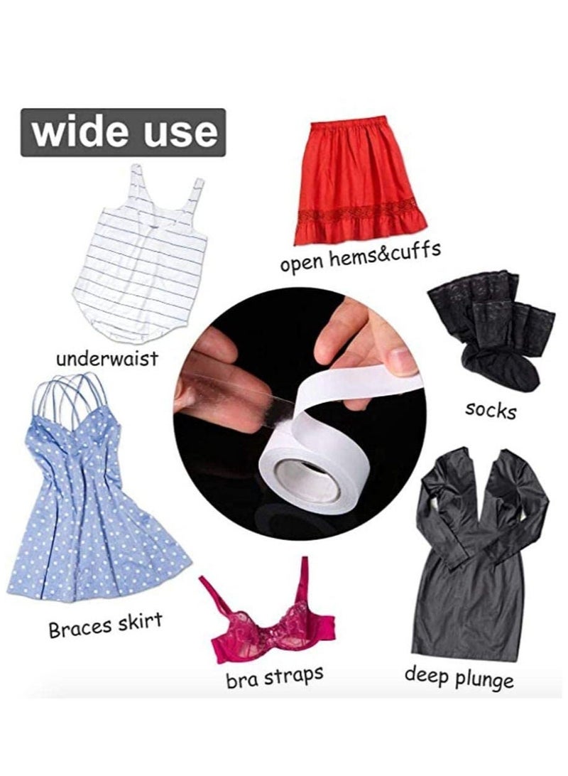 Glamroot Disposable Double Sided Fashion Tape (3 Rolls) for Clothes Lingerie With Dispenser. - Image 4