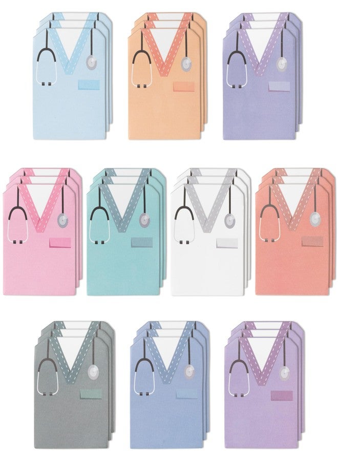 ANGOLIO 30Pcs Funny Nurse Sticky Notes Nurse Costume Themed Nursing Student School Gifts Stationary Sticky Notes Booklet Self Stick Pads for Hospital School Supplies - Image 1