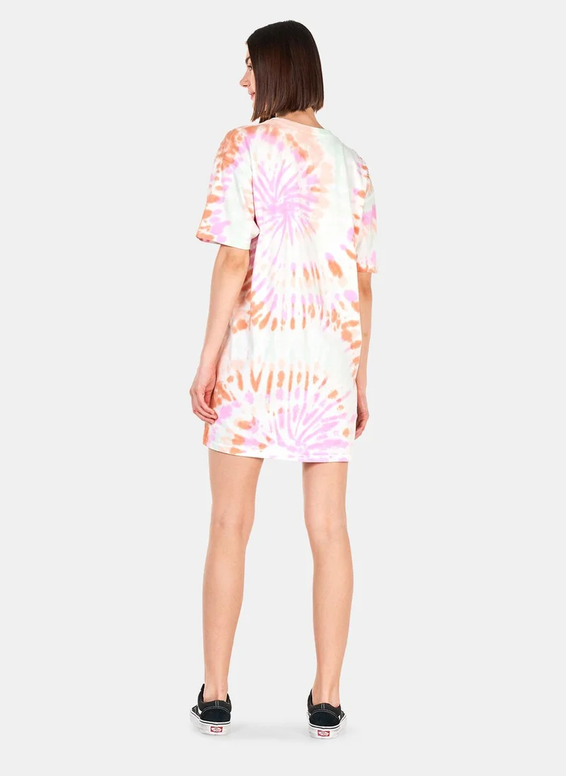 VANS Women's Center Vee Wash T-Shirt Dress