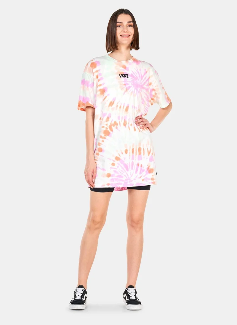 VANS Women's Center Vee Wash T-Shirt Dress
