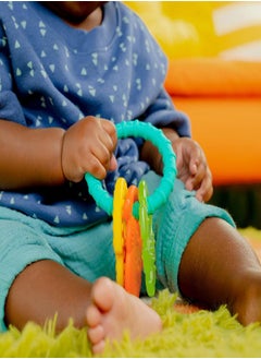 Bright Starts Bright Starts Tropical Chews Silicone Teething Ring - BPA-Free Monkey, Leaf, Banana - Unisex, 3 Months +  - Image 3
