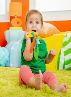 Bright Starts Bright Starts Tropical Chews Silicone Teething Ring - BPA-Free Monkey, Leaf, Banana - Unisex, 3 Months +  - Image 4