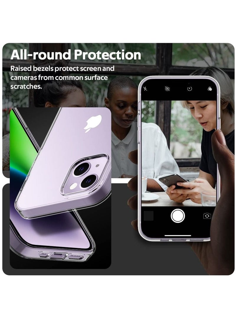 DUSALA iPhone 14 Case Clear, Ultra [Slim Thin] Flexible Clear TPU Scratch Resistant Gel Rubber Soft Silicone Protective Phone Case - Image 5