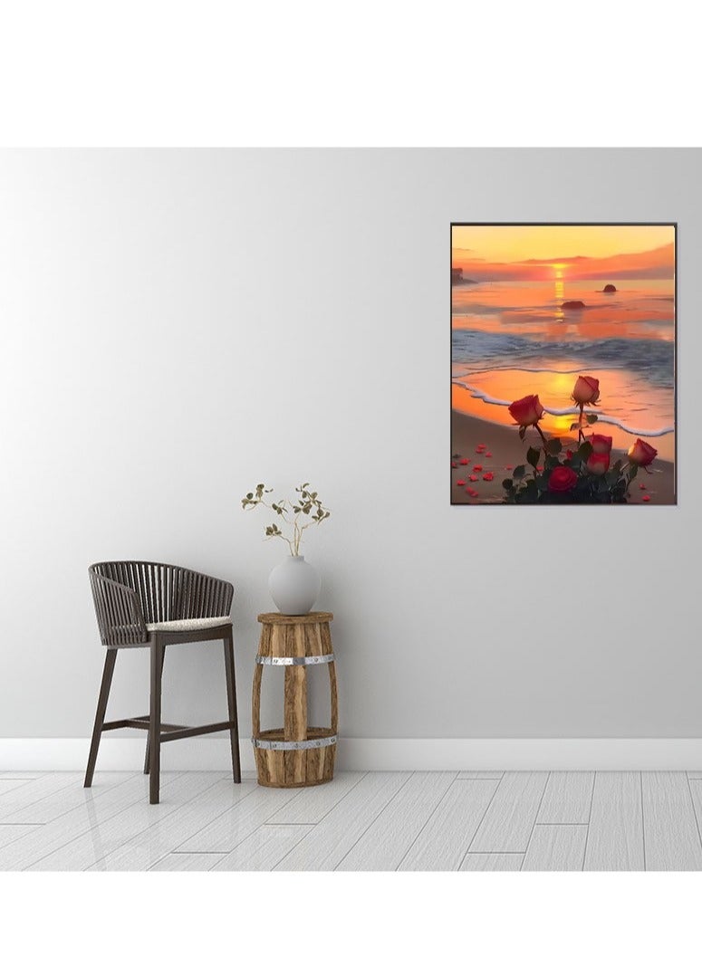 Bluejw 5D Diamond Painting Kits For Adults,Flowers Diamond Art Kits,DIY Full Drill Crystal Gem Arts and Crafts,Ideal For Home Recreation And Wall Decor - Image 3