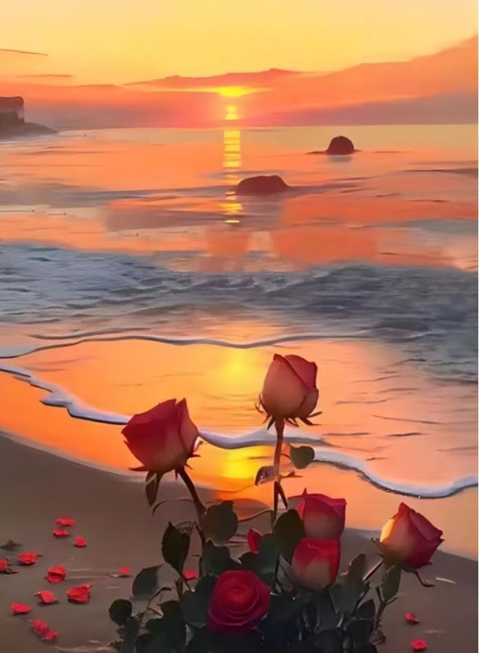 Bluejw 5D Diamond Painting Kits For Adults,Flowers Diamond Art Kits,DIY Full Drill Crystal Gem Arts and Crafts,Ideal For Home Recreation And Wall Decor - Image 2