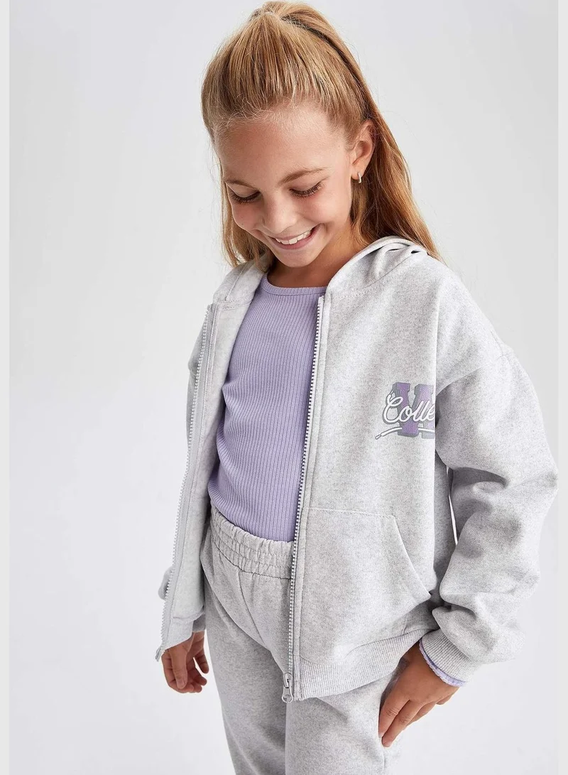 DeFacto 2 Pack Girl Knitted Set Hooded Long Sleeve Knitted set