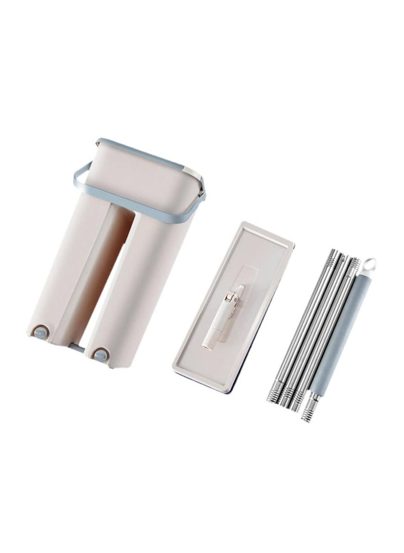 Scratch Mop Bucket System 360° Rotating Head Squeeze Flat Mop with 2pcs Microfiber Replacement Mop Pads Mop Set for Hardwood Floor Cleaning Masthome  - Image 3