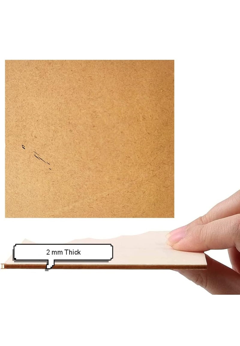 Ormango MDF Board Rectangle Sheets Pack of 6 (12 inch x 4 inch x 2. mm Thick) Boards for Art and Craft, Wood MDF Sheets for Craft Work, DIY MDF Cutouts - Image 3