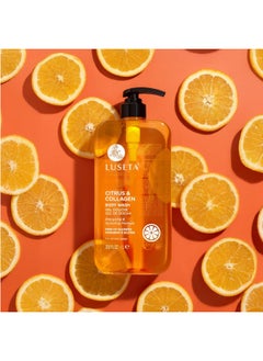 L LUSETA Luseta Citrus & Collagen Body Wash Nourishing & Refreshing Cleanser Enhances Skin Elasticity & Hydration Suitable for All Skin Types 33.8oz  - Image 3