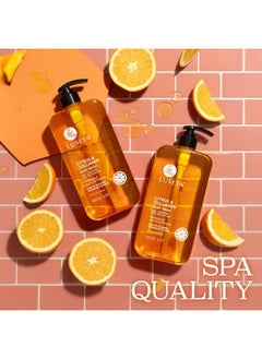 L LUSETA Luseta Citrus & Collagen Body Wash Nourishing & Refreshing Cleanser Enhances Skin Elasticity & Hydration Suitable for All Skin Types 33.8oz  - Image 2