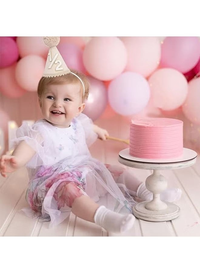 قبعة نصف عيد ميلاد، تاج نصف عيد ميلاد، أغطية رأس لحفلات أعياد ميلاد الأطفال، طقم قبعة حفلة للأطفال الرضع بعمر ستة أشهر للبنات/الأولاد، زينة نصف عيد ميلاد - Image 4