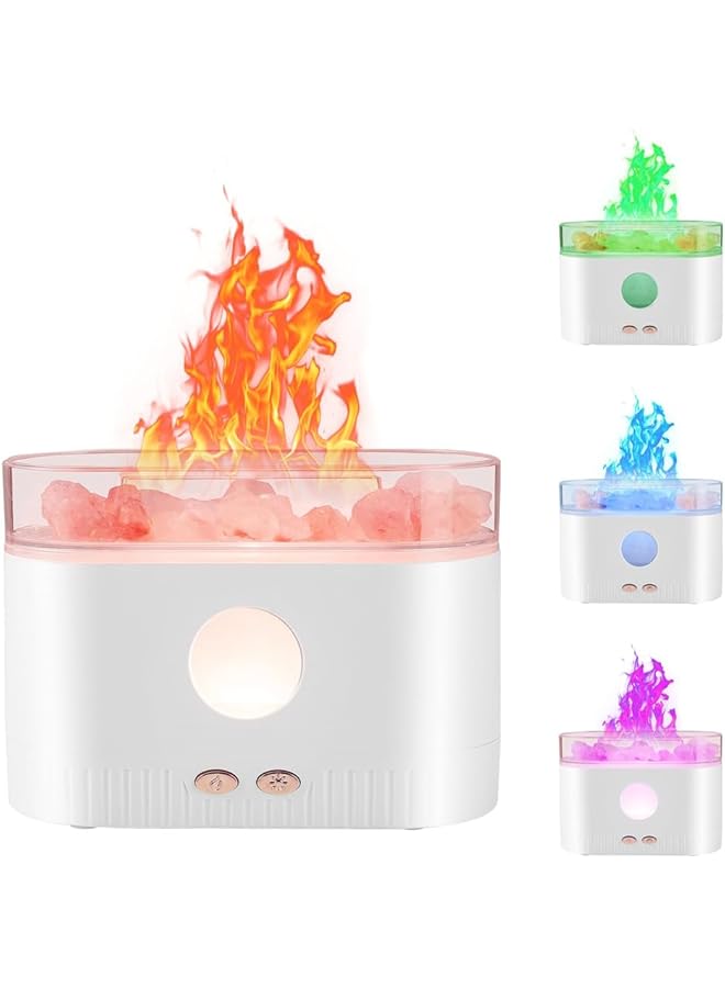 erorex Flame Essential Oil Diffuser Color Night Lights Aromatherapy Diffuser Silent Aromatherapy Mini Humidifier Cool Mist Diffuser With Waterless Auto Shut Off Protection For Home Office 200Ml - Image 1