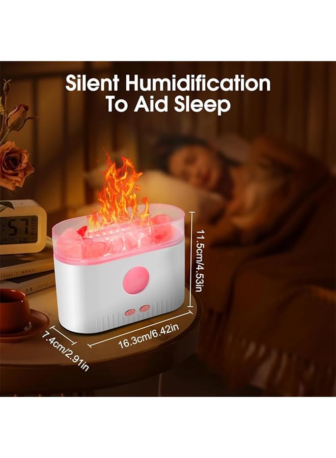 erorex Flame Essential Oil Diffuser Color Night Lights Aromatherapy Diffuser Silent Aromatherapy Mini Humidifier Cool Mist Diffuser With Waterless Auto Shut Off Protection For Home Office 200Ml - Image 5