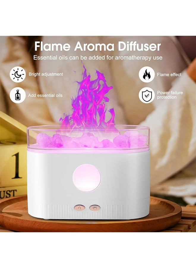erorex Flame Essential Oil Diffuser Color Night Lights Aromatherapy Diffuser Silent Aromatherapy Mini Humidifier Cool Mist Diffuser With Waterless Auto Shut Off Protection For Home Office 200Ml - Image 3