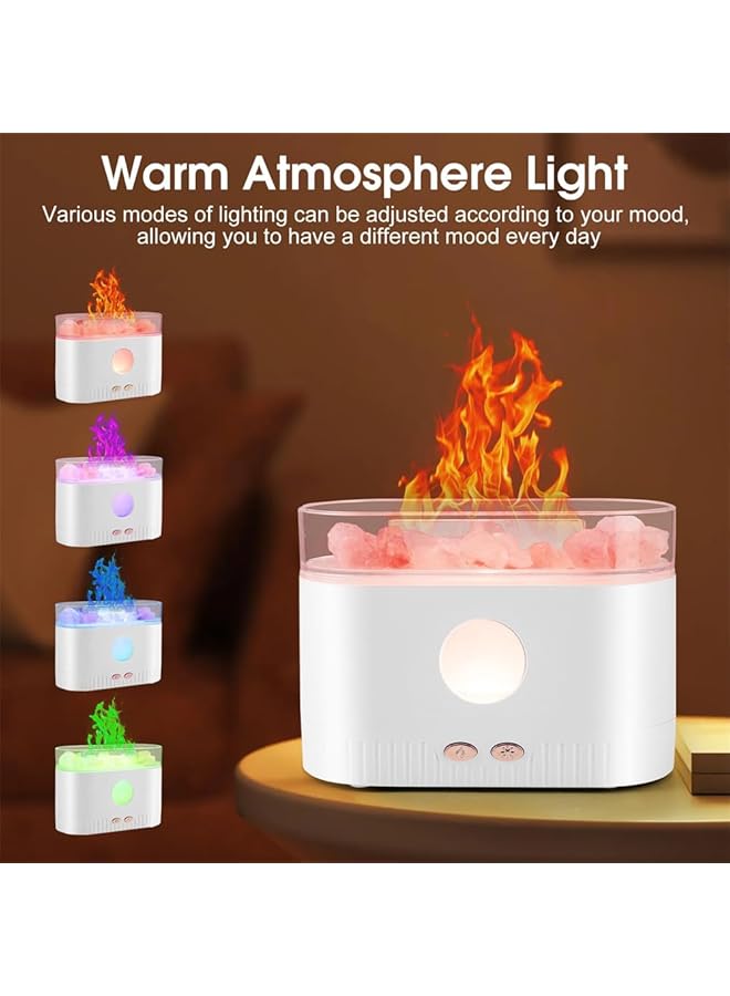 erorex Flame Essential Oil Diffuser Color Night Lights Aromatherapy Diffuser Silent Aromatherapy Mini Humidifier Cool Mist Diffuser With Waterless Auto Shut Off Protection For Home Office 200Ml - Image 2
