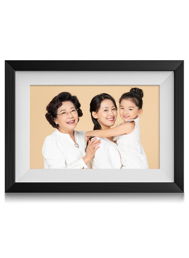 Fengye 10-inch Electronic Cloud Photo Frame Remote WIFI Video HD Display Digital Photo Frame Electronic Photo Album Decoration-Color:10-inch Black And White + Vphoto +32G USB Flash Disk - Image 1