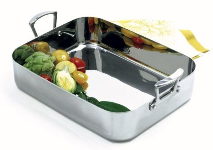 Norpro KRONA Stainless Steel 16.25 x 12.5 Roaster with Rack - Image 5