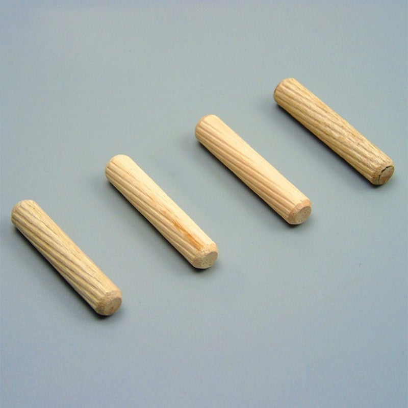 Fluted Wooden Dowels 6mm x 40mm Set of 100 - Clear Surface Texture for Uniform Force, Chamfered Edge for Easy Installation, Smooth Burr-Free Finish for Woodworkers, Carpenters, Furniture and Model Bui - Image 4