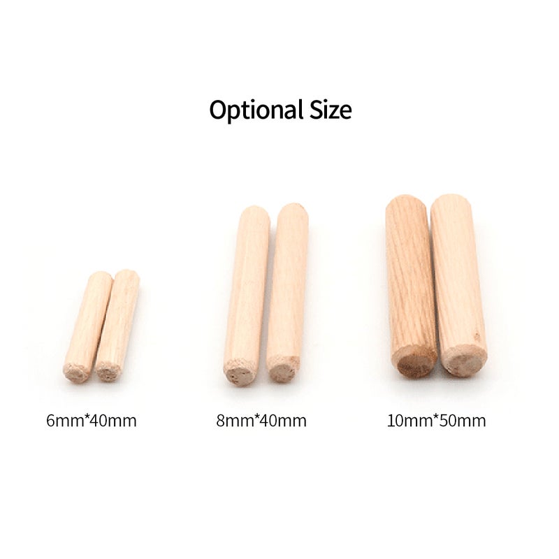 Fluted Wooden Dowels 6mm x 40mm Set of 100 - Clear Surface Texture for Uniform Force, Chamfered Edge for Easy Installation, Smooth Burr-Free Finish for Woodworkers, Carpenters, Furniture and Model Bui - Image 5