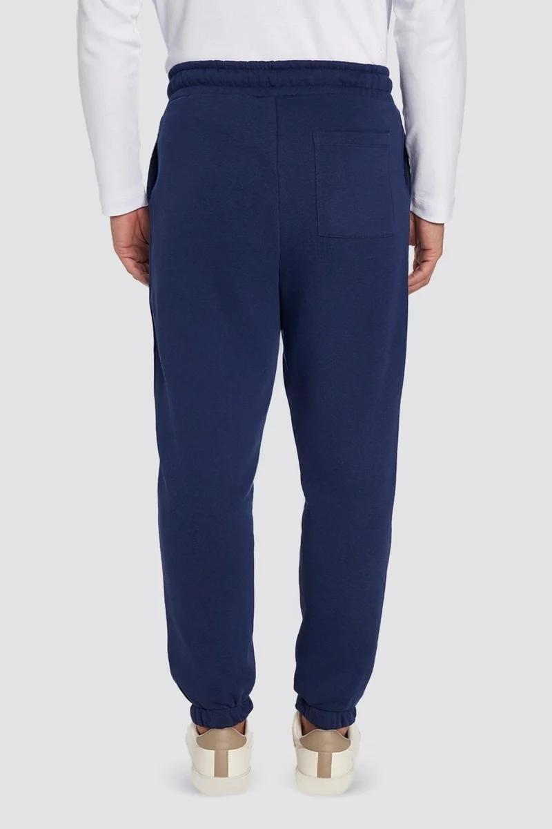 تودورس Unisex Relax Fit Comfortable Cut Raised 3 Pocket Elastic Jogger Leg Navy Blue Sweatpants