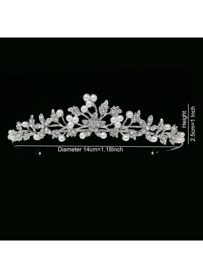 CROWNFAN Rhinestone Crystal Tiaras and Crowns Headband For Women Birthday Pageant Wedding Prom Princess Crown (A-006)  - Image 5