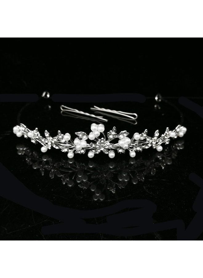 CROWNFAN Rhinestone Crystal Tiaras and Crowns Headband For Women Birthday Pageant Wedding Prom Princess Crown (A-006)  - Image 2