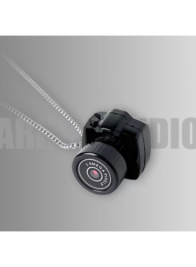 Photographable Necklace Camera Campus HD Ccd Small Camera Student Party Campus Travel Record Life Photo-Color:Black Y20  - Image 2