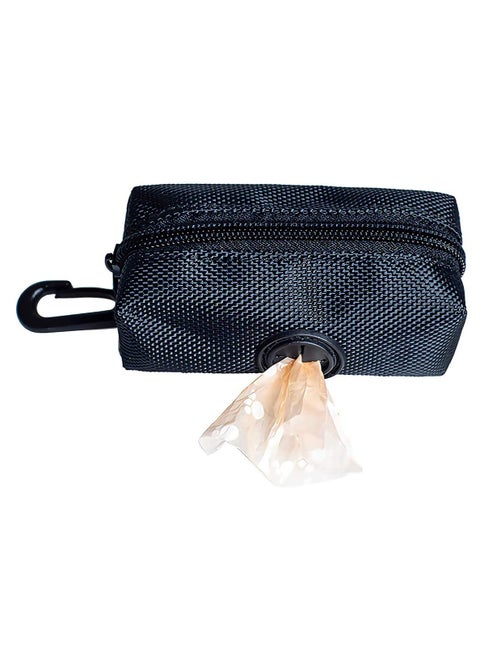 Bag Dispenser Attach to Leash, Fabric Dog Waste Bags, Lightweight and Durable, Smart Solution for Picking Up After Your Dog for Walking, Running or Hiking, Suitable for Any Belt