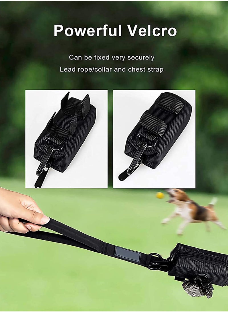 Bag Dispenser Attach to Leash, Fabric Dog Waste Bags, Lightweight and Durable, Smart Solution for Picking Up After Your Dog for Walking, Running or Hiking, Suitable for Any Belt