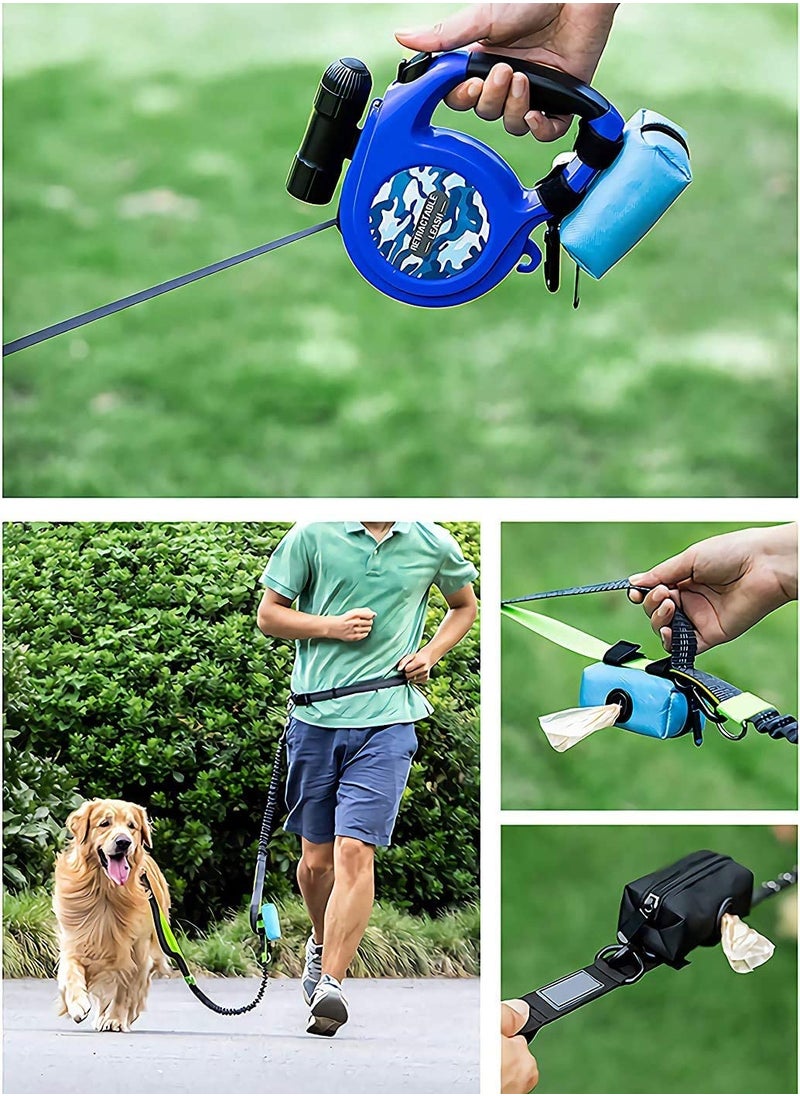 Bag Dispenser Attach to Leash, Fabric Dog Waste Bags, Lightweight and Durable, Smart Solution for Picking Up After Your Dog for Walking, Running or Hiking, Suitable for Any Belt