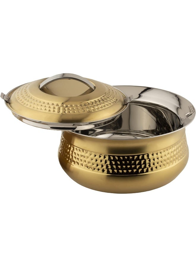 Alsaif Al Saif Lamar HotPot Stainless Steel, Size :2.5Liter Colour: Gold  - Image 2