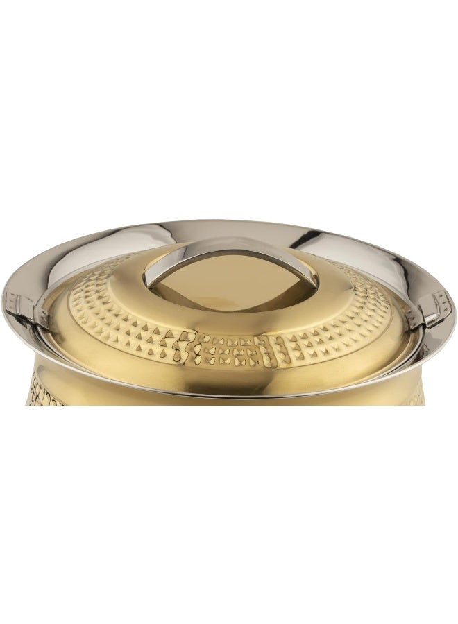 Alsaif Al Saif Lamar HotPot Stainless Steel, Size :2.5Liter Colour: Gold  - Image 3