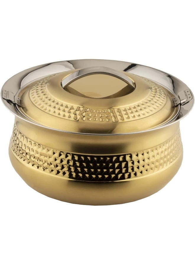 Alsaif Al Saif Lamar HotPot Stainless Steel, Size :2.5Liter Colour: Gold  - Image 1