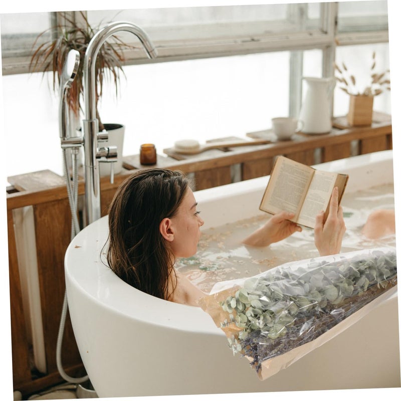 Dried Eucalyptus and Lavender Decorative Bundle Natural Leaves and Dried Lavender Sprigs 12 Stems for Bathroom Aromatherapy and Home Décor - Image 5