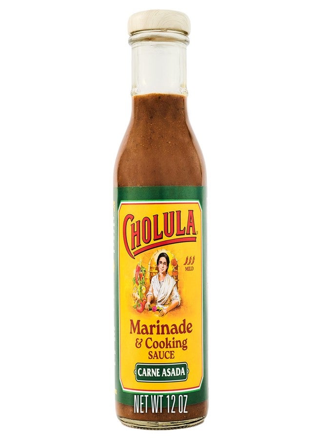Cholula Marinade & Cooking Sauce, Carne Asada, For Carne Asada Tacos, Taco Salad, Steak Marinade and More, 12 fl oz - Image 1