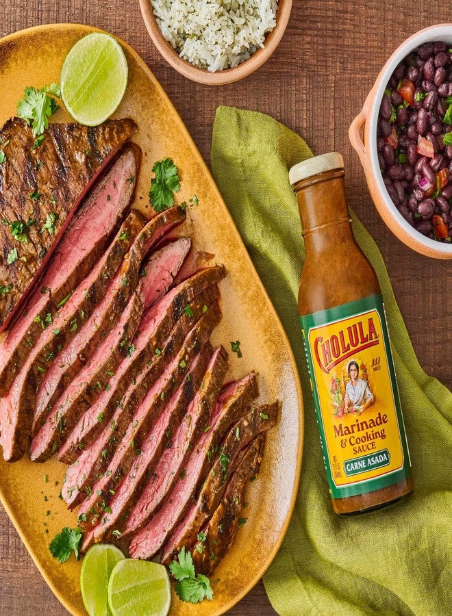 Cholula Marinade & Cooking Sauce, Carne Asada, For Carne Asada Tacos, Taco Salad, Steak Marinade and More, 12 fl oz - Image 3