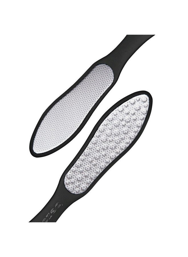 BEZOX BEZOX Foot File (1 PCS), Double Sided Foot Scraper Callus Remover, Foot Rasp for Cracked Heel and Foot Corn Removal, Stainless Steel Pedicure File W/Cloth Storage Bag  - Image 1