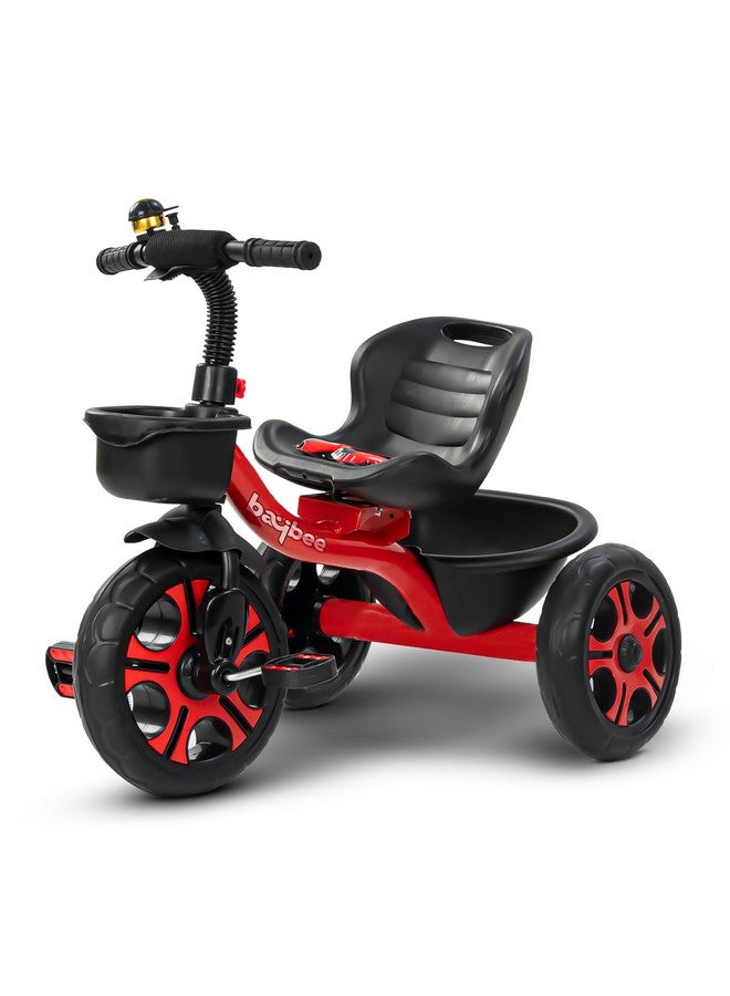 BAYBEE Baybee Baby Tricycle for Kids, Smart Plug & Play Kids Cycle with Eva Wheels, Bell, Storage Baskets & High Backrest | Kids Tricycle Trike | Baby Cycle for Kids 2 to 5 Years Boy Girl (TRIXG Red) - Image 1