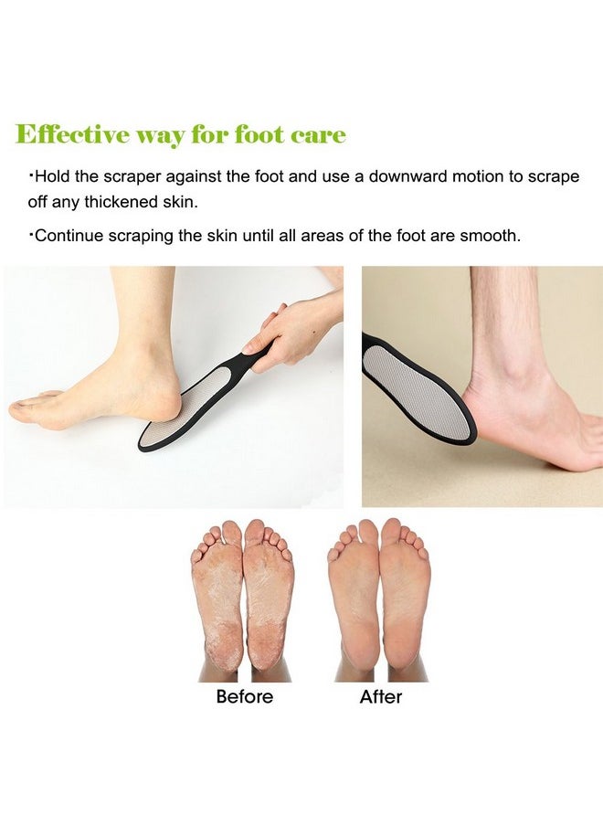 BEZOX BEZOX Foot File (1 PCS), Double Sided Foot Scraper Callus Remover, Foot Rasp for Cracked Heel and Foot Corn Removal, Stainless Steel Pedicure File W/Cloth Storage Bag  - Image 5