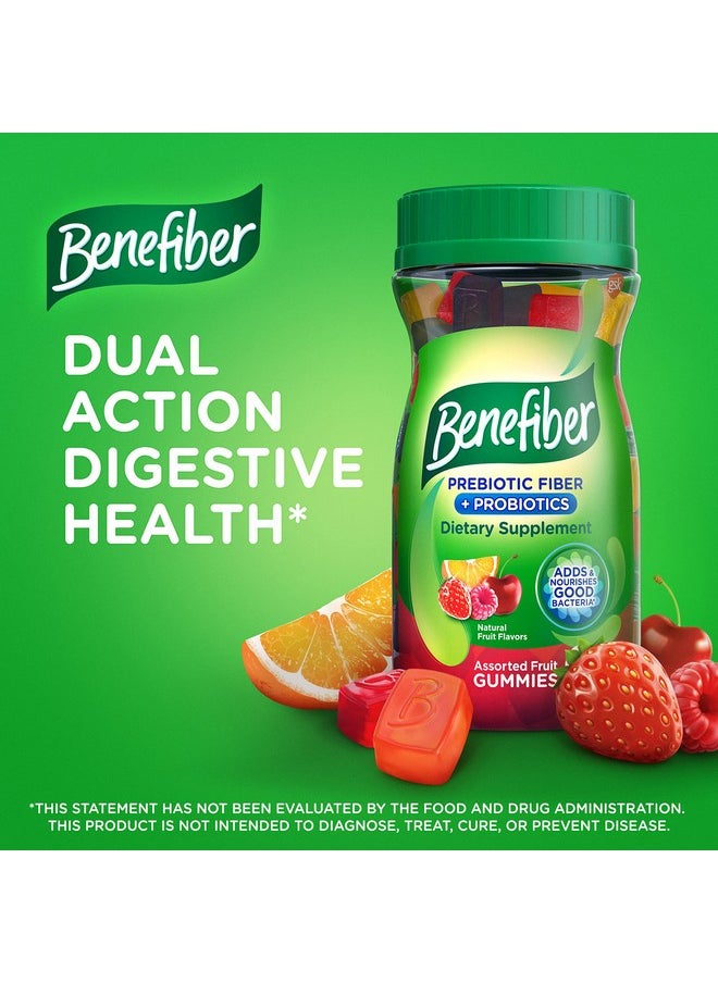 Benefiber - Prebiotic Fiber Supplement Gummies For Digestive Health With Probiotics Fiber Gummies For Adults Assorted Fruit Flavor 50 Count - Image 1