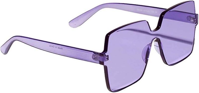 klarako 4 Pcs One-piece Sunglasses Square Rimless UV400 Designer Sun Glasses Eyewear - Image 5