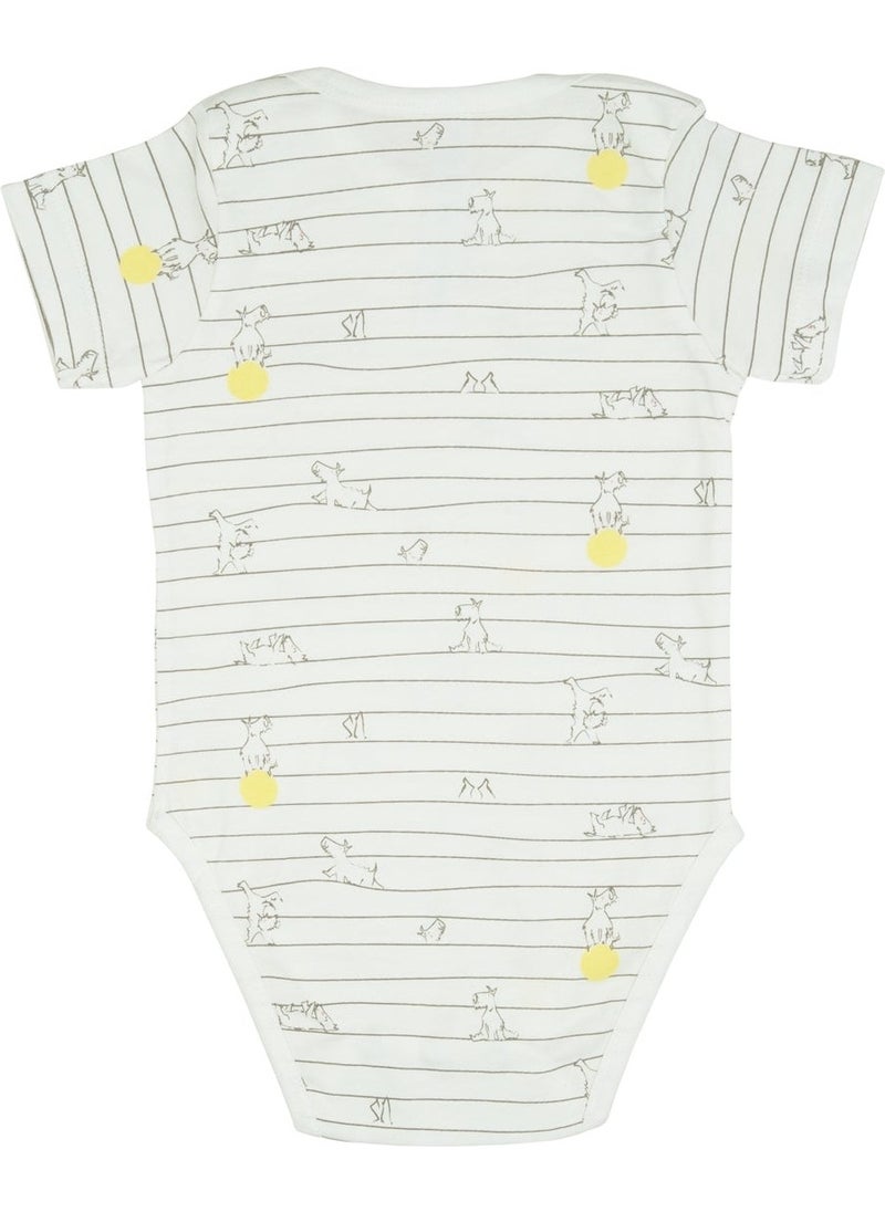 Jrmori Mr.j Printed Short Sleeve Bodysuit  - Image 2