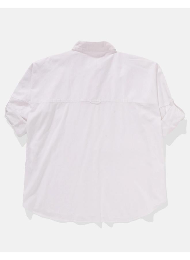 American Eagle AE Long-Sleeve Button-Up Shirt  - Image 2