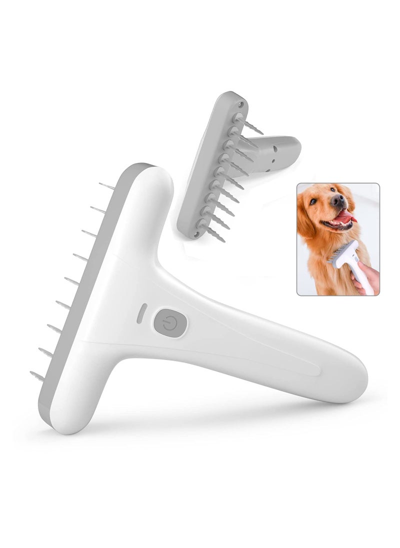 SYOSI SYOSI Electric Pet Detangling Brush, Professional Pet Hair Tangles Knots Remover Grooming Brush, Dog Cat Electric Hair Dematting Brush for Pet with Long, Short, Curly and Matted Hair  - Image 1