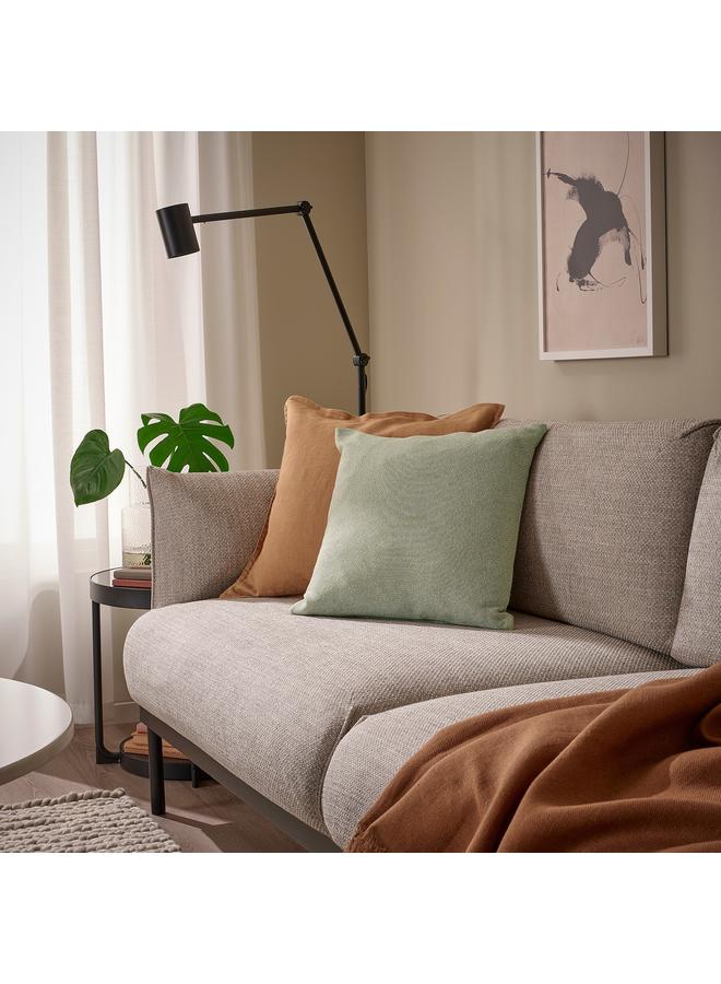 زبون وسادة، رمادي-أخضر/أبيض، 45×45 سم - Image 2