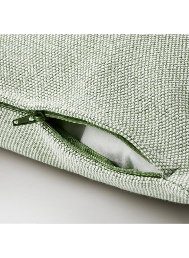 زبون وسادة، رمادي-أخضر/أبيض، 45×45 سم - Image 4