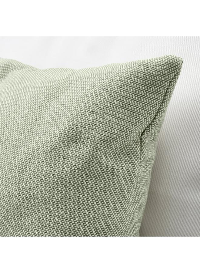 زبون وسادة، رمادي-أخضر/أبيض، 45×45 سم - Image 5